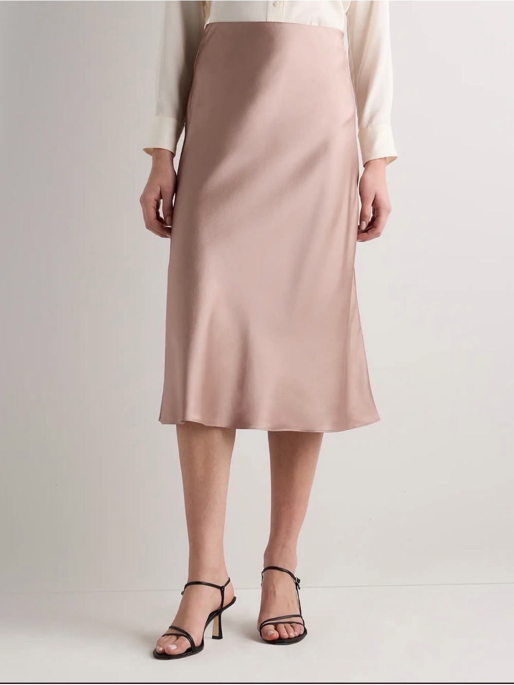NWOT Quince 100% Washable Silk Skirt
